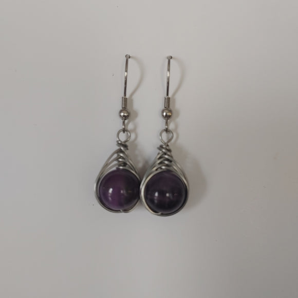 Amethyst earrings